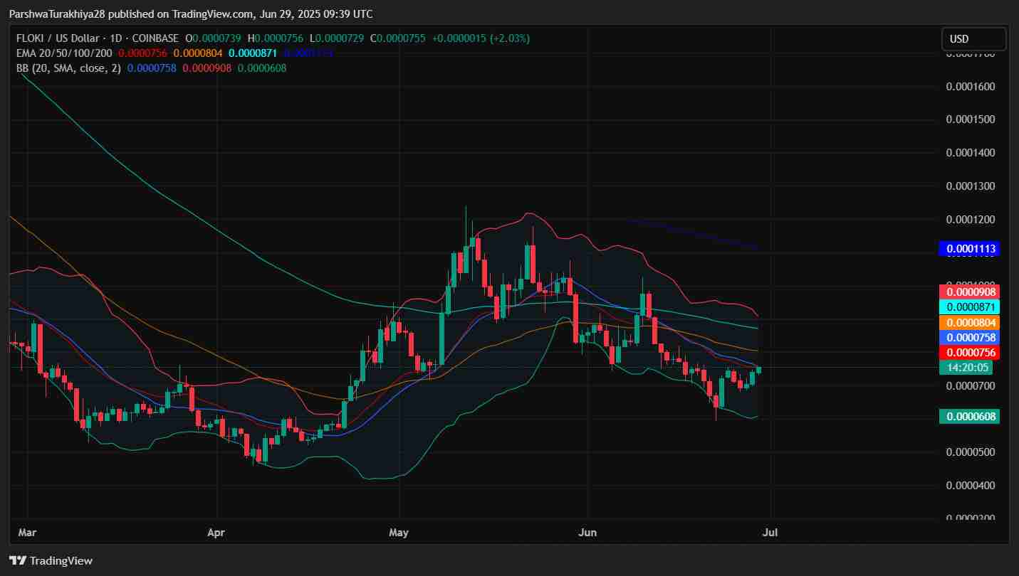 FLOKI币2025-2030 年价格预测：FLOKI 能否突破 0.00012 美元？